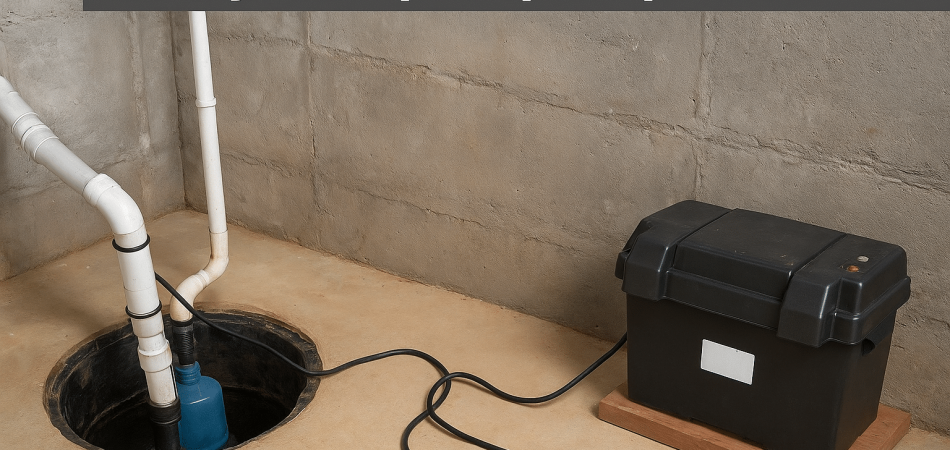 Battery Backup Sump Pump Installation