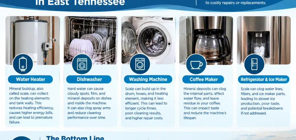 Hard water affects appliances