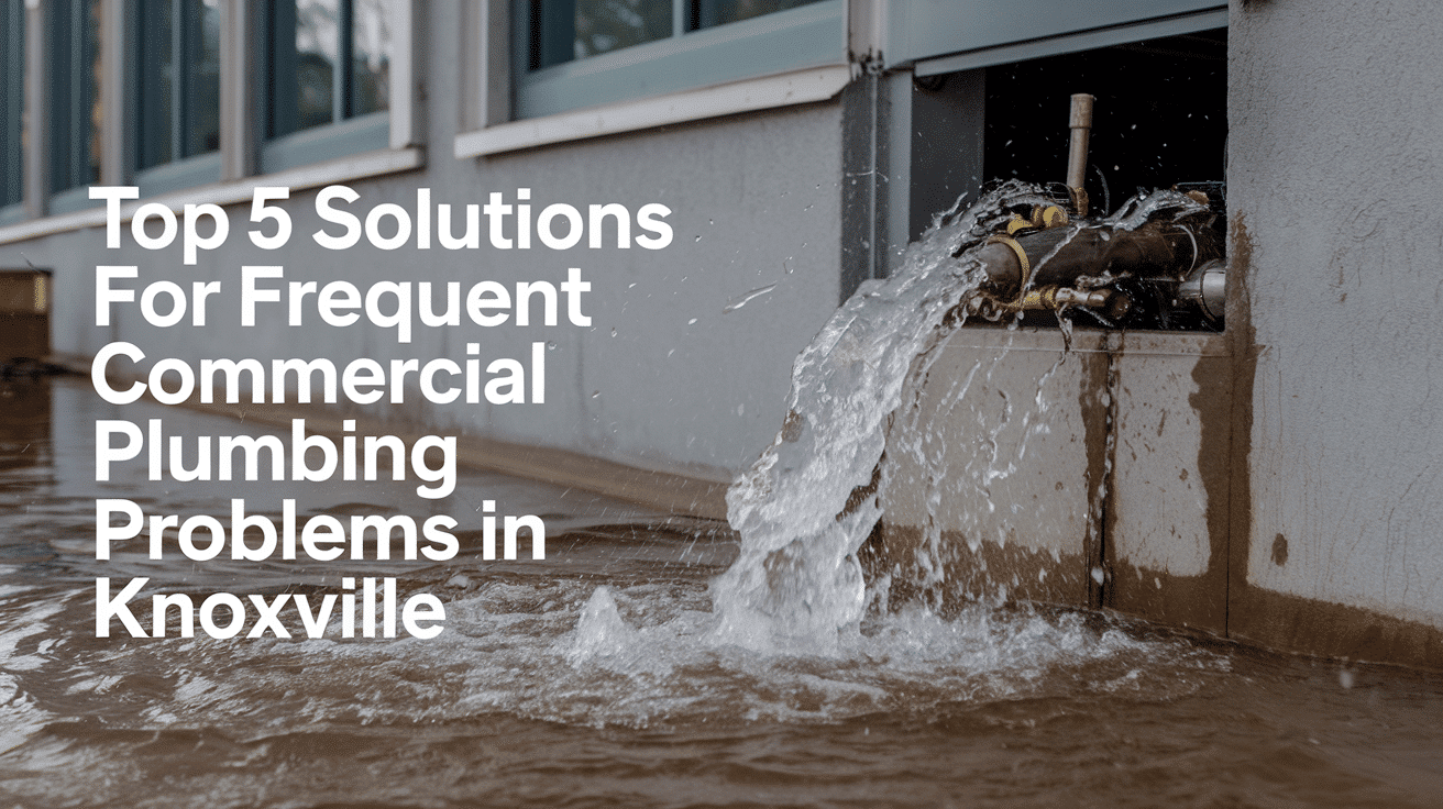 a commercial building with a plumbing issue.