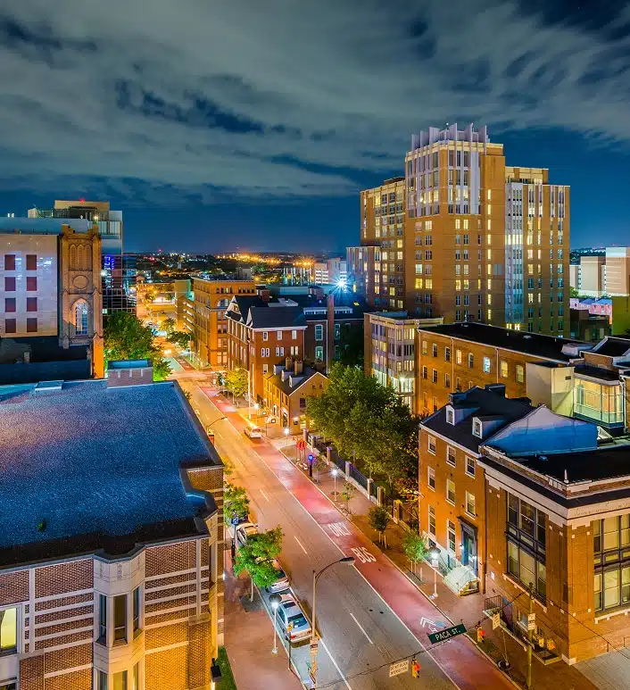 bearden streets at night