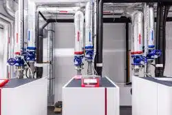 commercial water heater in the building