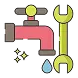 faucet repair icon
