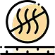 Icon of a circular shape with wavy lines emanating from it, representing musty odors or unpleasant smells.