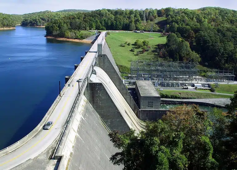 Norris Dam, located on the Clinch River in Tennessee