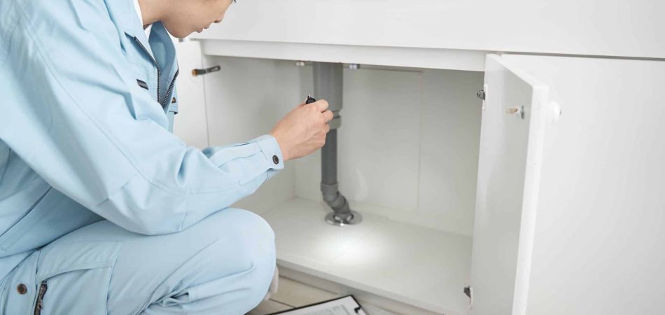 plumber checking for leaks