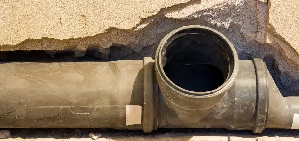 sewer line damaged pipes