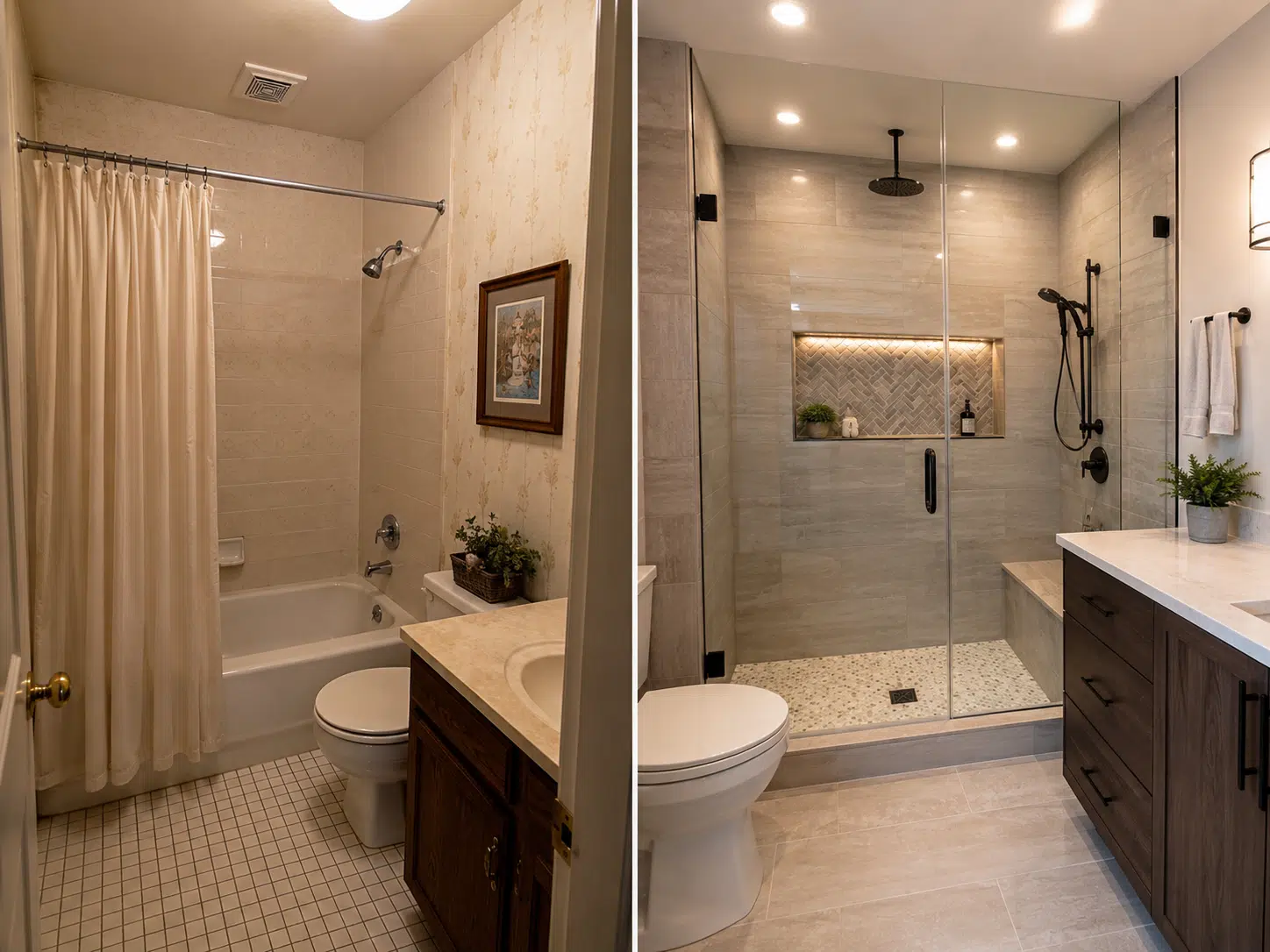 shower or bathtub