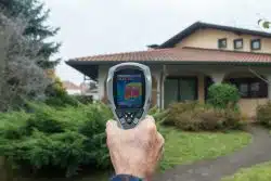 thermal imaging scanner for leak detection