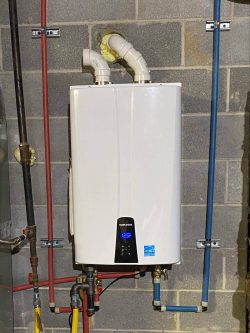 installed tankless water heater