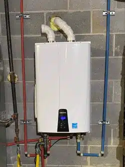 installed tankless water heater