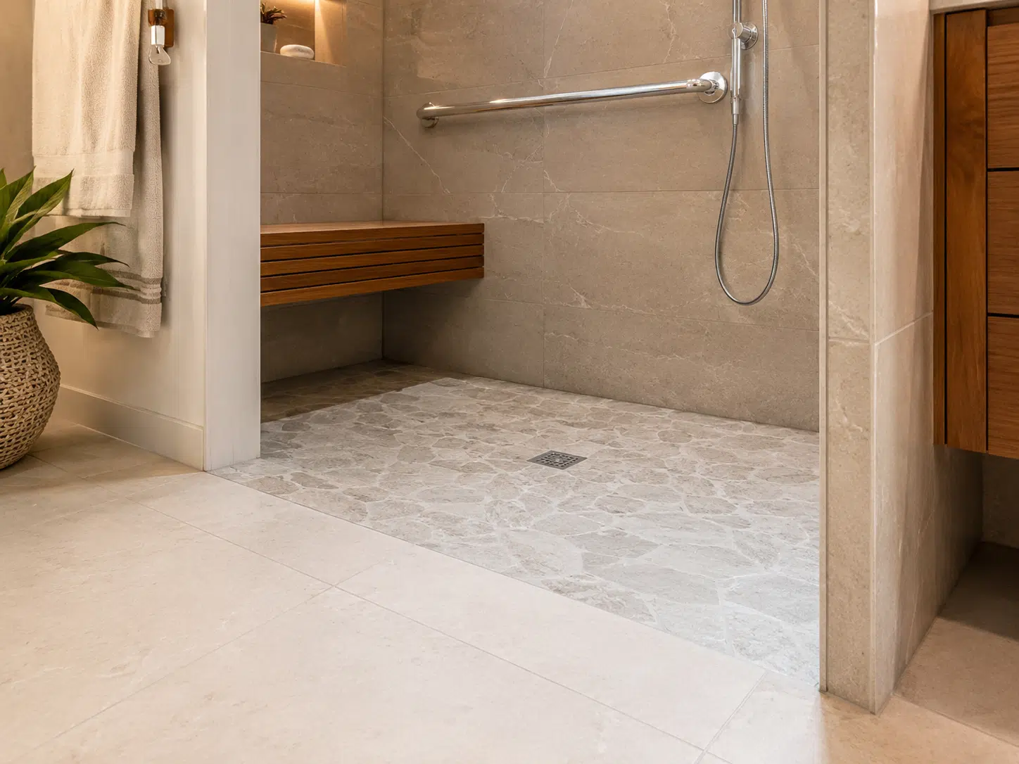 walk-in shower
